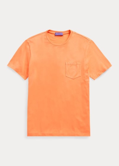 Playeras Ralph Lauren Hombre Naranjas - Relaxed Fit Pocket - XAJWL3746